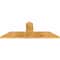 Ekena Millwork Portland Rough Sawn Timber Gable Bracket, Western Red Cedar, 48"W x 18"H x 2"D x 6"F, 9/12 Pitch GBW048X18X0206POR00RWR - alternate 5